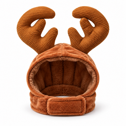 Christmas Pet Costume Set – 3-Piece Holiday Outfit with Santa Hat, Knit Scarf, Festive Collar &amp; Reindeer Antlers – Cute Winter Apparel Accessories for Cats and Small Dogs – Perfect for Holiday Parties, Photos, and Family Gatherings